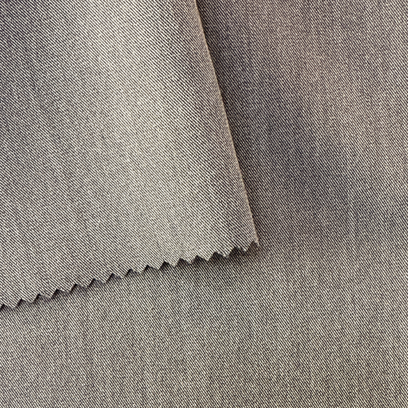 Tissu sergé imitation denim TR bicolore NO 6042