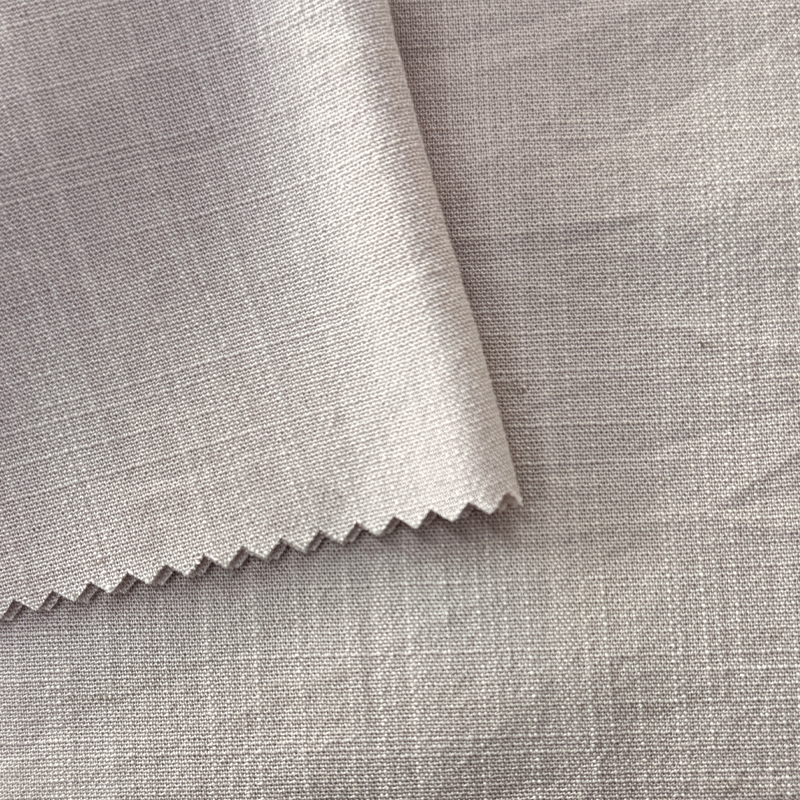 NO 6049 Tissu à armure toile flammé aspect lin