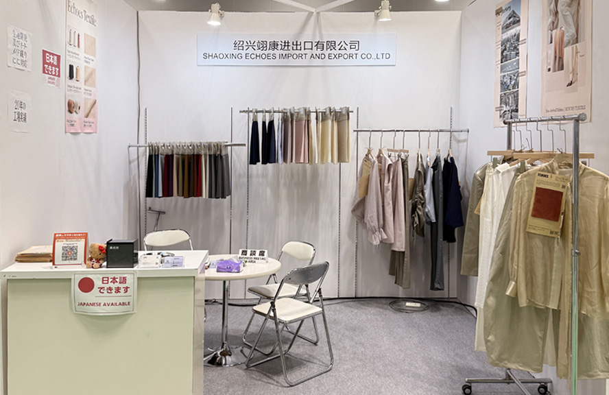 Shaoxing Echoes Textile Co., Ltd présente sa présentation au FaW TOKYO 2026 avec une conclusion réussie