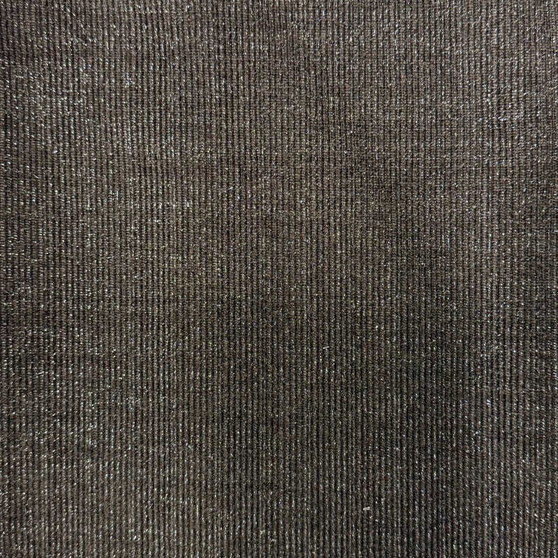 Tissu de velours de coton européen à fil d'argent NO6110