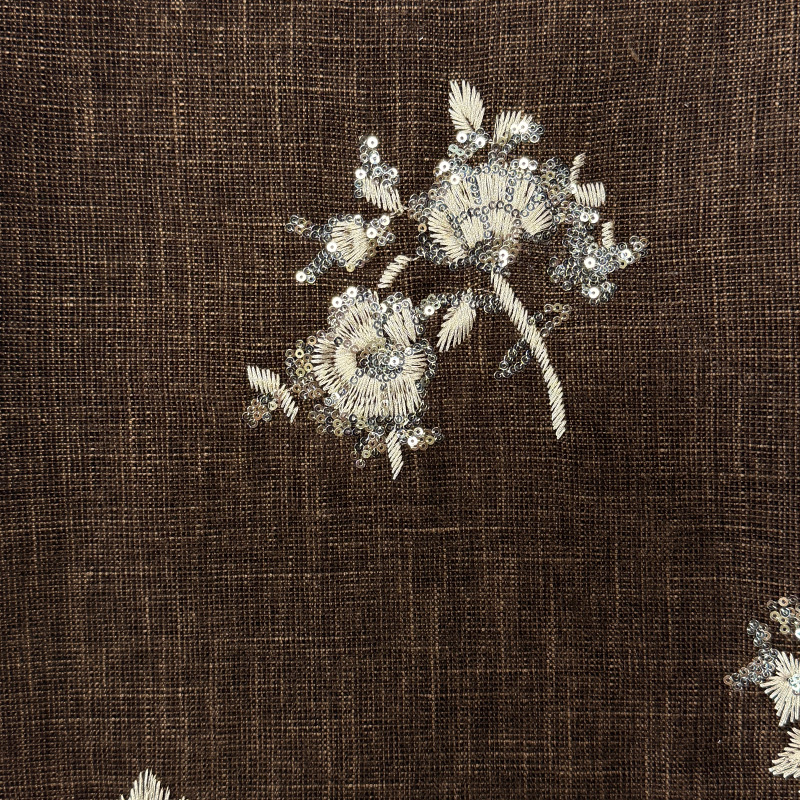 Tissu de broderie chenille NO6111